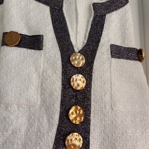 Dress color White and black size M